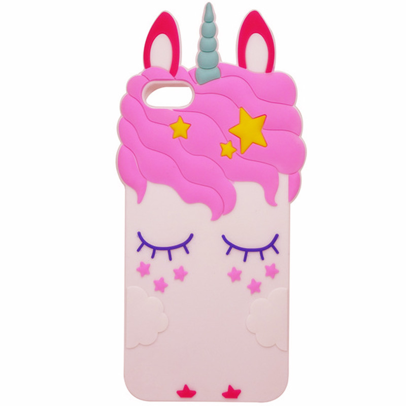 

Силиконовая накладка 3D Little Unicorn для iPhone 5 (Розовый, Единорог) 685046