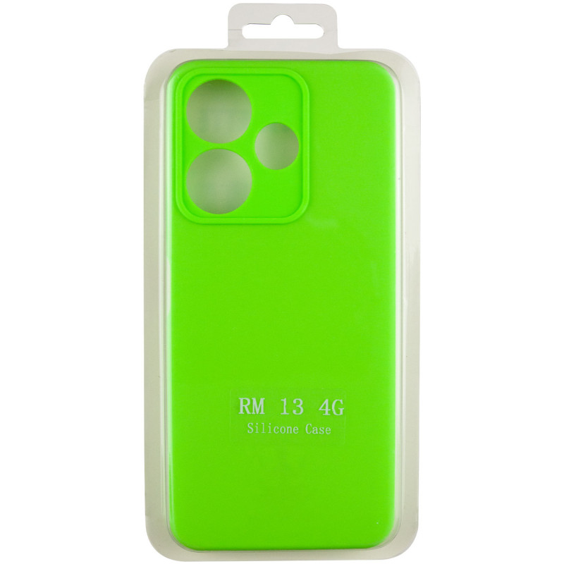 Фото Чехол Silicone Cover Lakshmi Full Camera (AA) для Xiaomi Redmi 13 4G / Poco M6 4G (Салатовый / Neon Green) на vchehle.ua