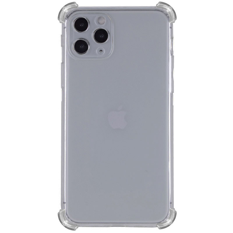 TPU чехол GETMAN Ease logo усиленные углы Full Camera для Apple iPhone 11 Pro (5.8") (Серый (прозрачный))