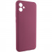 Фото Чохол Silicone Cover Lakshmi Full Camera (AAA) на Samsung Galaxy A07 (Бордовий / Plum) на vchehle.ua