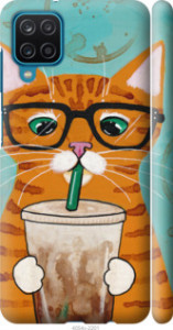 Чохол Зеленоокий кіт в окулярах на Samsung Galaxy A12 A125F