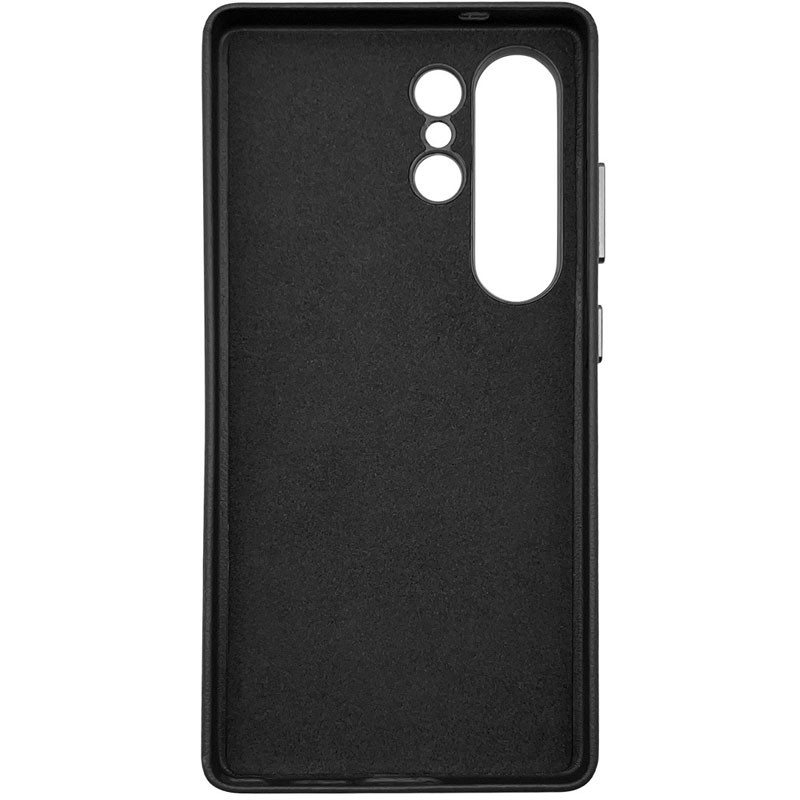 Фото Шкіряний чохол Leather Case (AAA) на Samsung Galaxy S25 Ultra (Black) на vchehle.ua