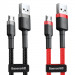 Дата кабель Baseus Cafule MicroUSB Cable 2.4A (1m) (CAMKLF-B)