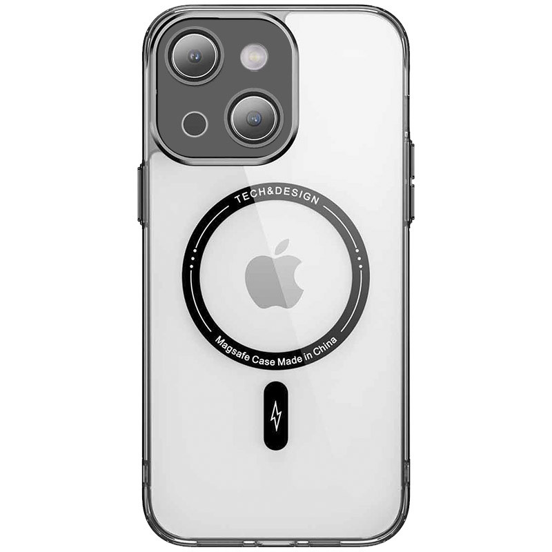 TPU+PC чохол Fullcolor with Magnetic Safe на Apple iPhone 13 (6.1") (Black)