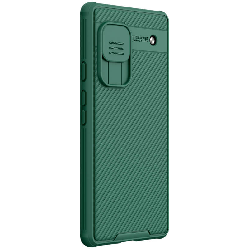 Купити Карбонова накладка Nillkin Camshield (шторка на камеру) на Google Pixel 6a (Зелений / Dark Green) на vchehle.ua