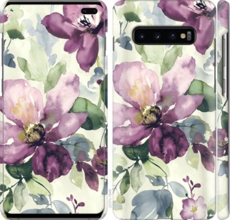 

Чехол Цветы акварелью для Samsung Galaxy S10 Plus 701708