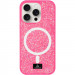 TPU чехол Bling World Rock Diamond with Magnetic Safe для Apple iPhone 15 Pro (6.1") (Rose )