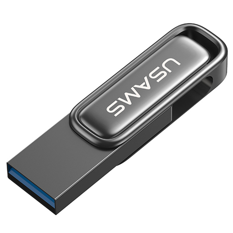 Флеш-накопичувач Usams US-ZB334 USB 3.0 Zinc Alloy Rotating – 256GB (Tarnish) в магазині vchehle.ua