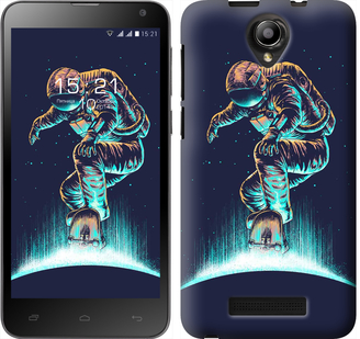 

Чехол Космонавт на скейтборде для Fly IQ4514 591596