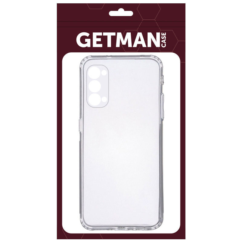 Фото TPU чехол GETMAN Clear 1,0 mm для Oppo Reno 4 Pro (Бесцветный (прозрачный)) на vchehle.ua