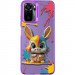 TPU+PC чохол TakiTaki Graffiti magic glow на Xiaomi Redmi Note 10 / Note 10s (Funny bunny / Purple)