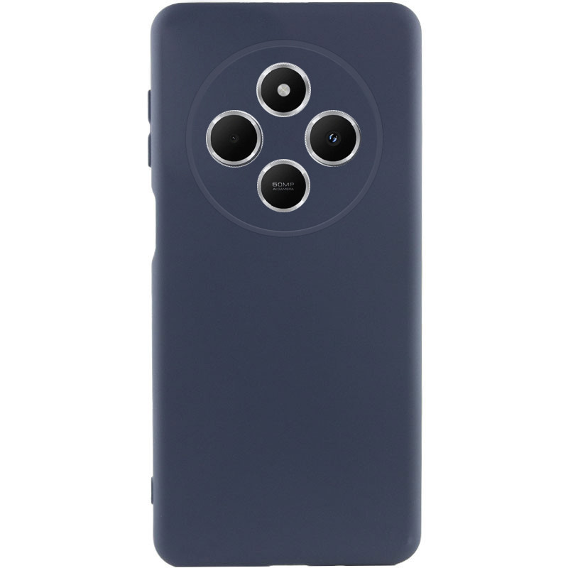 Чохол Silicone Cover Lakshmi Full Camera (AA) на Xiaomi Redmi 14C / Poco C75 (Синій / Midnight Blue)