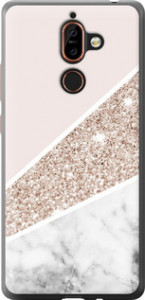 Чохол Пастельний мармур на Nokia 7 Plus