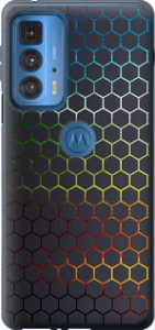 Чехол Переливающиеся соты для Motorola Edge 20 Pro