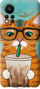Чехол Зеленоглазый кот в очках для Infinix Hot 11S