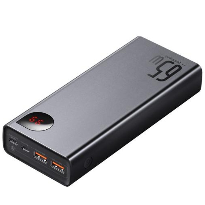 Портативное ЗУ Baseus Adaman Metal Digital Display QC 65W 20000 mAh (PPIMDA-D) (Black) в магазине vchehle.ua