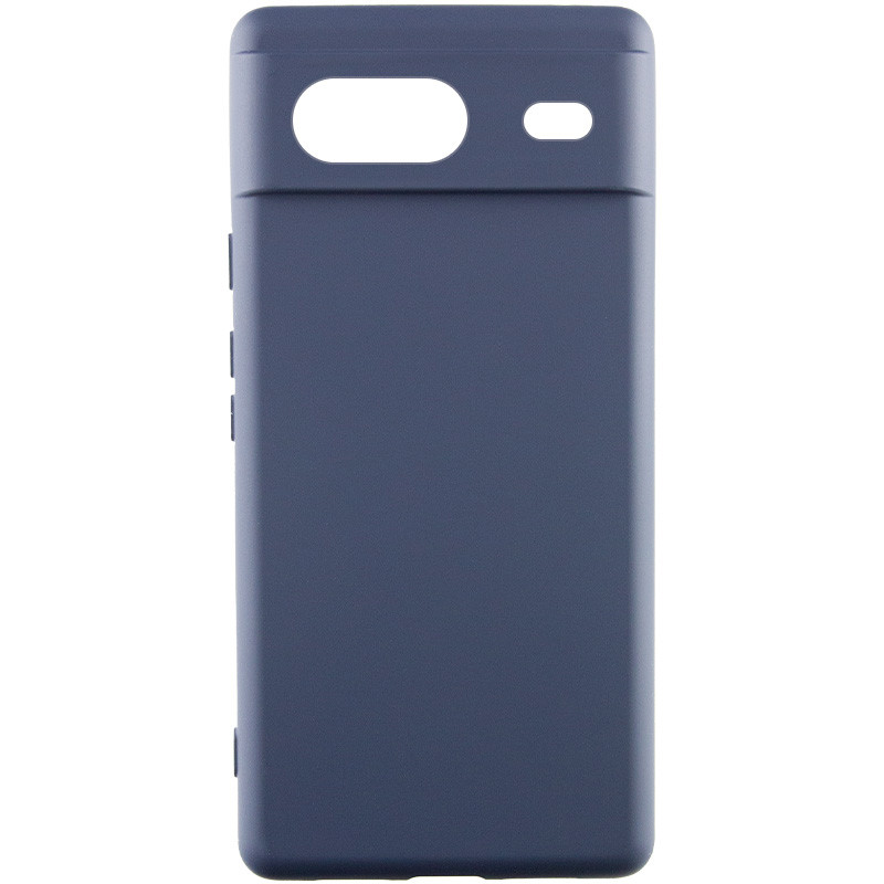 Чехол Silicone Cover Lakshmi Full Camera (AA) для Google Pixel 7a (Синий / Midnight blue)