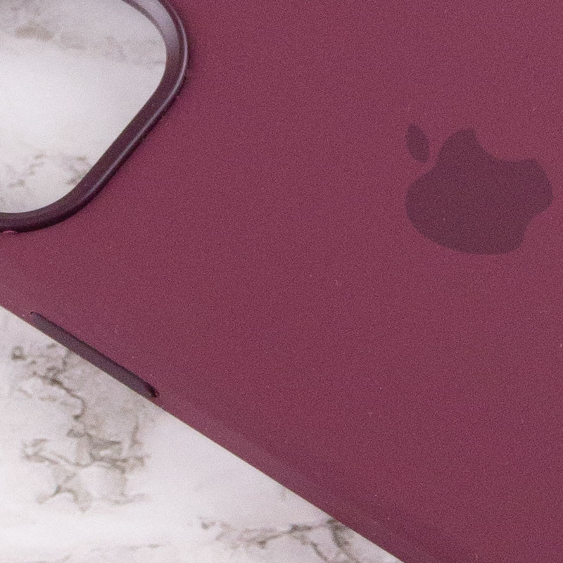 Заказать Уценка Чехол Silicone case (AAA) with Magsafe and Animation для Apple iPhone 12 Pro Max (6.7") (Дефект упаковки / Бордовый / Plum) на vchehle.ua