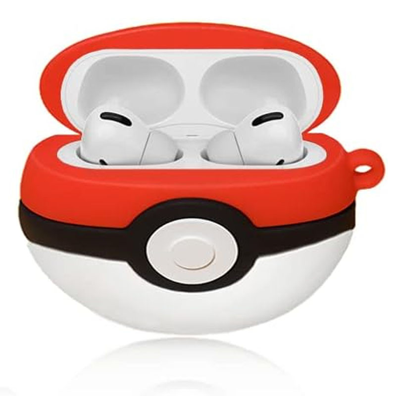Фото Силиконовый футляр Cartoons&Heroes для наушников AirPods 3 + карабин (Покебол) на vchehle.ua