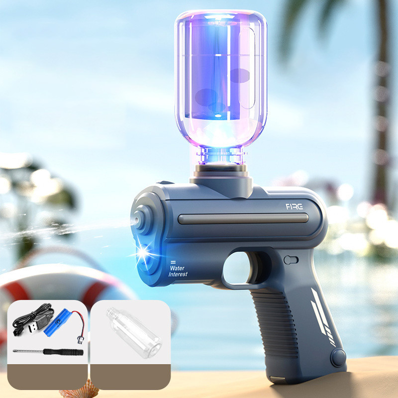 Водяний акумуляторний пістолет Water Gun 9007B (200ml) with lithium battery (Blue) в магазині vchehle.ua