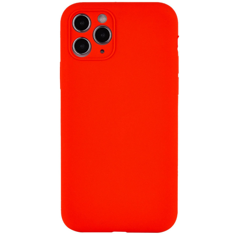 Чохол Silicone Case Full Camera Protective (AA) NO LOGO на Apple iPhone 12 Pro (6.1") (Червоний / Red)