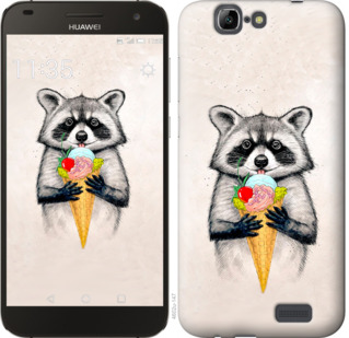 

Чехол Енотик с мороженым для Huawei Ascend G7 801389