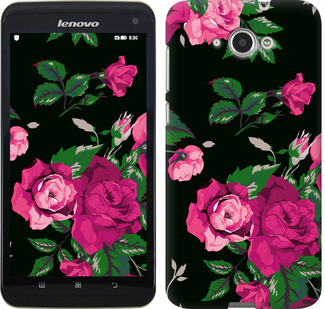 

Чохол Троянди на чорному тлі на Lenovo S930 546942