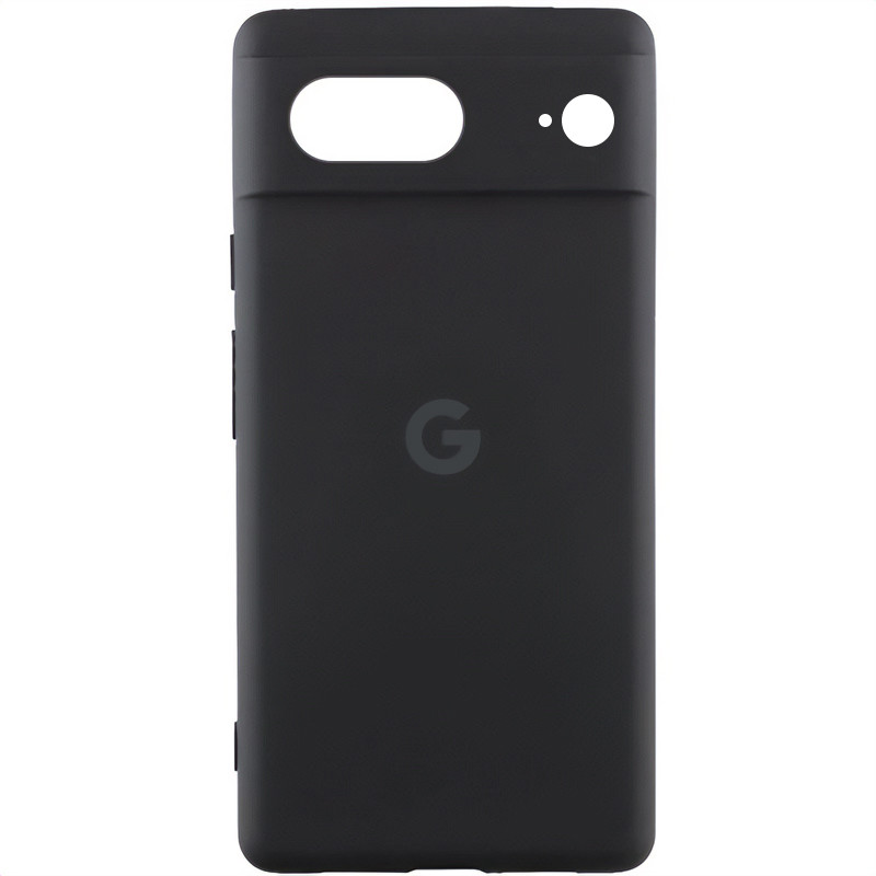 Чехол Silicone Cover Lakshmi Full Camera (AAA) with Logo для Google Pixel 8 (Черный / Black)