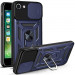 Ударостійкий чохол Camshield Serge Ring на Apple iPhone 7 / 8 / SE (2020) (4.7") (Синій)