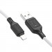 Фото Дата кабель Hoco X90 Cool silicone USB to Lightning (1m) (White) в маназині vchehle.ua
