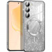 TPU чехол Delight case with Magnetic Safe с защитными линзами на камеру для Samsung Galaxy S23+ (Серый / Gray)