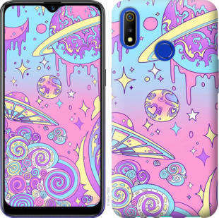 Чехол Розовая галактика для Realme 3