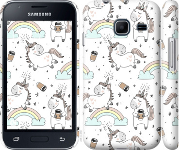 

Чехол Единорог и кофе для Samsung Galaxy J1 Mini J105H 840708