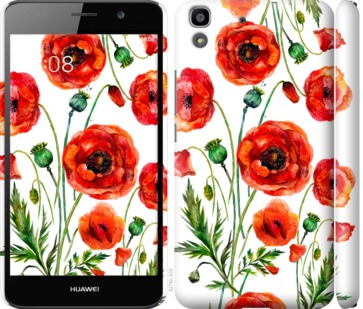 

Чехол Нарисованные маки для Huawei Y6 744213