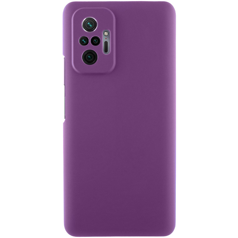 Чехол Silicone Cover Lakshmi Full Camera (AAA) для Xiaomi Redmi Note 10 Pro / 10 Pro Max (Сливовый / Purple)