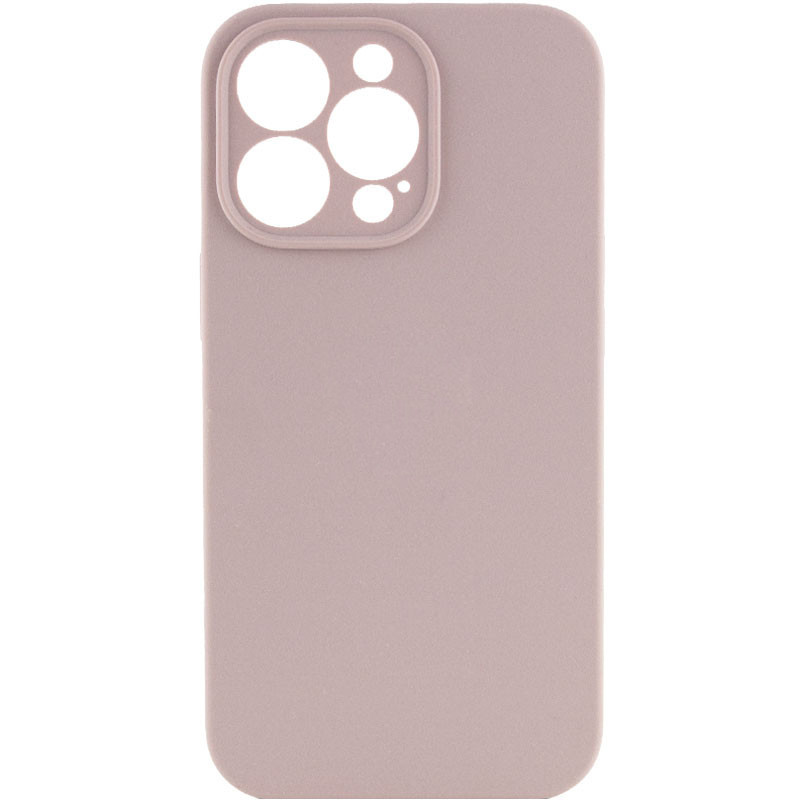 Чехол Silicone Case Full Camera Protective (AA) NO LOGO для Apple iPhone 13 Pro Max (6.7") (Серый / Lavender)