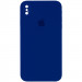 Чохол Silicone Case Square Full Camera Protective (AA) на Apple iPhone XS Max (6.5") (Синій / Deep navy)