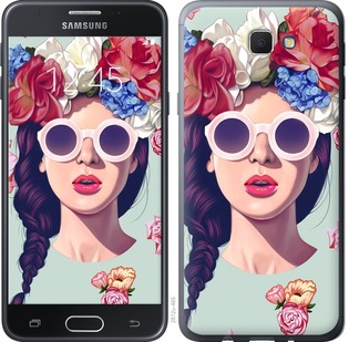 

Чехол Девушка с цветами для Samsung Galaxy J7 Prime 670087
