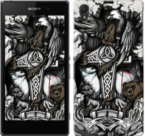 Чехол Тату Викинг для Sony Xperia Z1 C6902