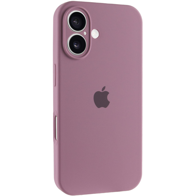 Чехол Silicone Case Full Camera Protective (AA) для Apple iPhone 16 (6.1") (Лиловый / Lilac Pride)