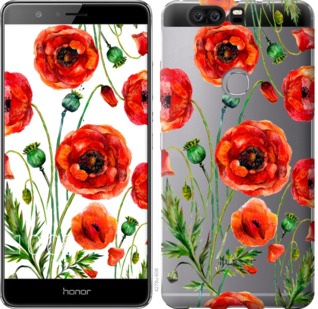 

Чехол Нарисованные маки для Huawei Honor V8 744183