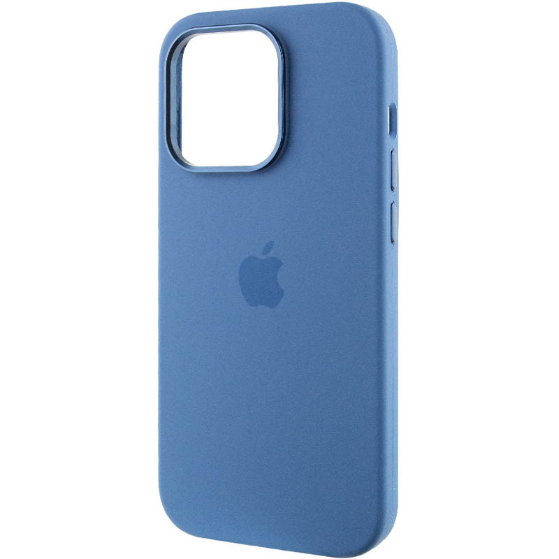 Фото Чохол Silicone Case Metal Buttons (AA) на Apple iPhone 14 Pro Max (6.7") (Синій / Blue Jay) в маназині vchehle.ua