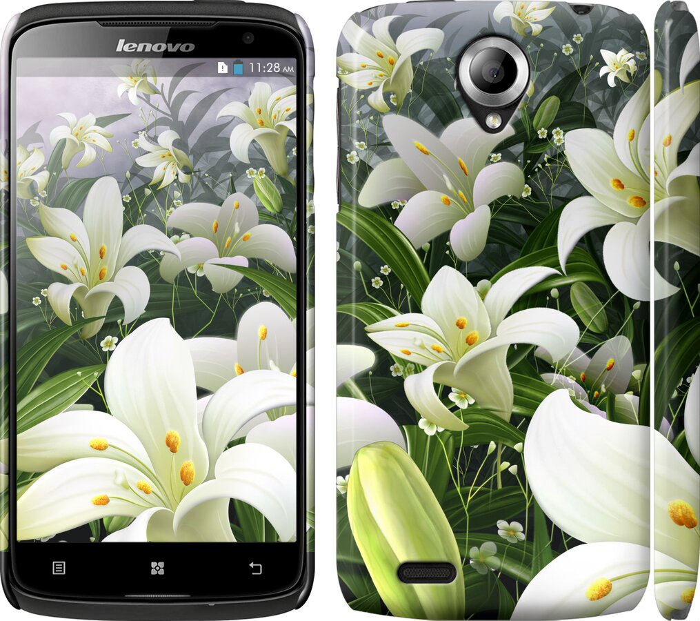

Чехол Белые лилии для Lenovo S820 245721