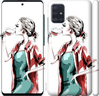 

Чохол Дівчина з келихом на Samsung Galaxy A51 2020 A515F 875358