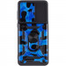 Ударостійкий чохол Camshield Serge Ring Camo на Samsung Galaxy A73 5G (Синій / Army Blue) в магазині vchehle.ua