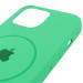Чохол Silicone Case Full Protective (AA) with Magnetic Safe на Apple iPhone 11 Pro Max (6.5") (Зелений / Spearmint) в магазині vchehle.ua
