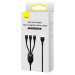 Заказать Дата кабель Baseus Flash Series 2 USB to MicroUSB-Lightning-Type-C 66W (1.2m) (CASS04000) (Black) на vchehle.ua