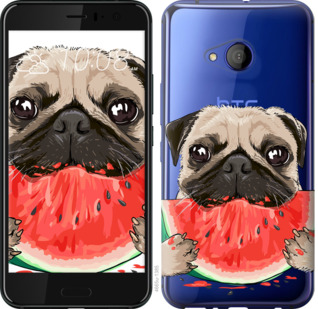 

Чохол Мопс і кавун на HTC U11 Life 843518