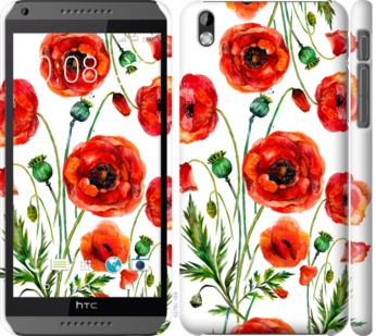 

Чохол Намальовані маки на HTC Desire 816 743892
