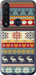 

Чехол Рождественский орнамент для Motorola G8 Plus 1602730